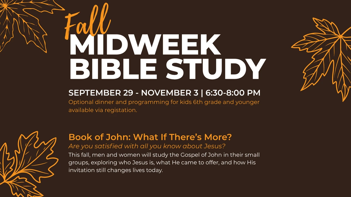 MW Bible Study Fall 2026 Center Point Church, Church in North Richland Hills, TX
